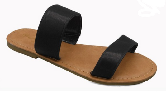 "Shay" Black Sandal