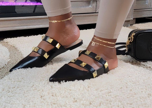 "Simply Studding" Black Mule